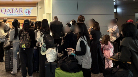 카타르에서 인천행 여객기 출발…3백여 명 탑승