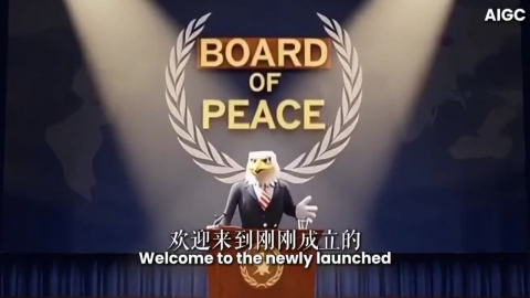 중국 '트럼프 평화위' 풍자 AI 만화 연재…"전쟁 금방 안 끝나"