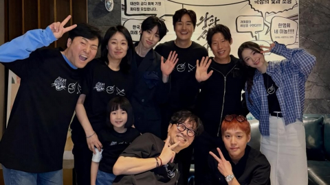 '왕사남' 주역들, 한 자리에 모였다…센터 장항준, 파격 염색 박지훈