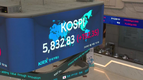 유가 불안에도…반도체 기대에 코스피 5,800선 탈환