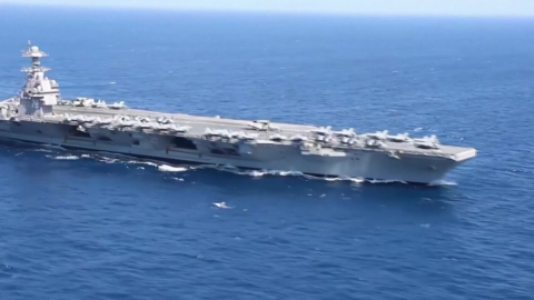 체면 구긴 '세계 최강' 미 포드함…항공모함에 불 나 지중해 유턴