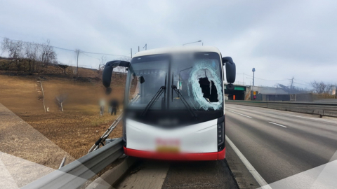 화물차서 빠진 바퀴, 맞은편 버스 덮쳐…운전기사 사망