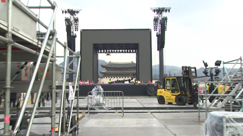 BTS 컴백 공연 D-1…이 시각 광화문 앞