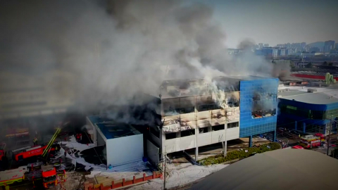 대전 공장 화재 진화율 80％…14명 연락 두절