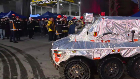 붕괴 위험 큰 현장, 무인 소방 로봇 먼저 투입