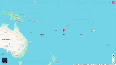 남태평양 통가 해상 규모 7.6 강진..."쓰나미 위험 없어"