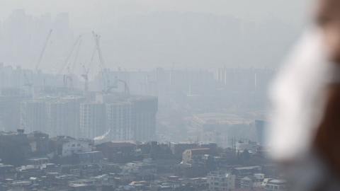 서울에 초미세먼지주의보 발령