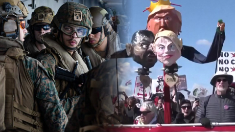 미, 병력 3천500명 추가 배치…미 전역 '노킹스' 시위