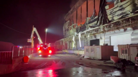 용인 디스플레이 창고 화재…6시간 반 만에 완진