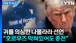호르무즈 막힌 채로 끝?...세계 경악할 트럼프 언급 [지금이뉴스] 