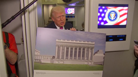 전쟁통 기내서 \'백악관 연회장\' 자랑한 트럼프 [앵커리포트]