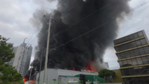  경기 양주시 홍죽리 공장에서 불…소방, 진화 중