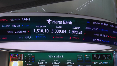 '종전 기대'에 코스피 6% 폭등…환율 1,505원까지 하락