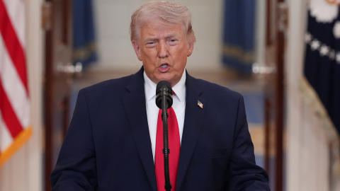 [현장영상+] 트럼프 "이란과 합의는 아직…모든 중요 목표물 타격할 것"