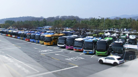 치솟는 기름값에 전세버스도 한숨…"손해 막심"