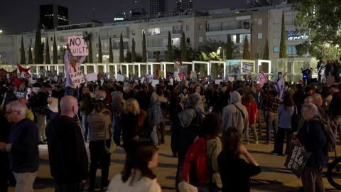 이스라엘 수도 수백 명 반전 시위…강제 해산·10명 체포