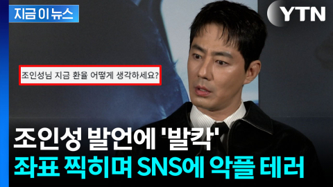 "환율 오르는데 왜 침묵하세요?"…조인성 과거 발언에 느닷없이 악플 테러 [지금이뉴스]