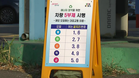 공영주차장 5부제 시행 첫날…주차장 곳곳 '혼란'