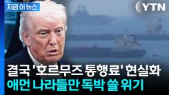 트럼프, 호르무즈 통행료 수용 시사..."중동의 황금기" [지금이뉴스] 