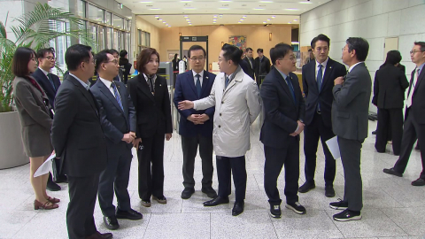 "술 파티 확인" VS "허구 증명"…'난장판' 현장검증