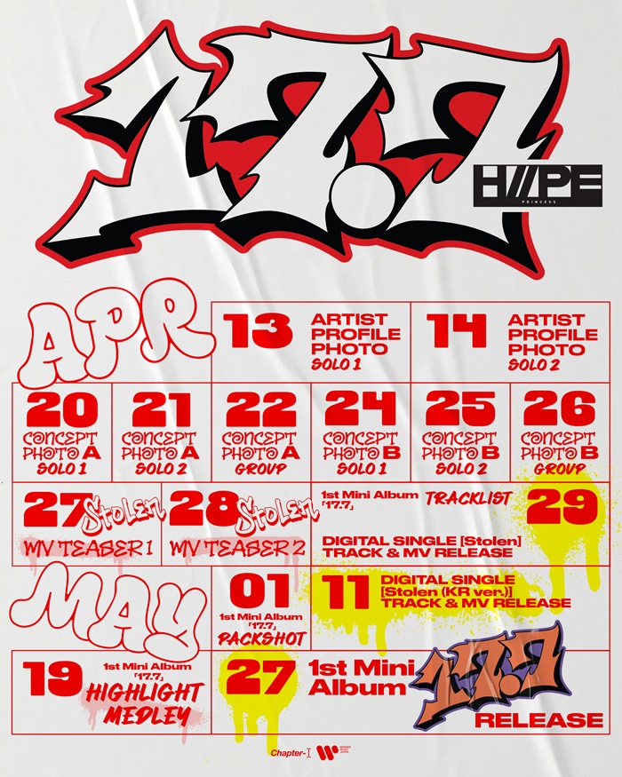 하입프린세스, 5월 27일 데뷔 카운트다운…콘텐츠 공개 일정 공개