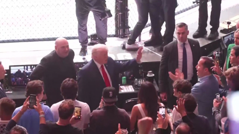 협상 결렬 순간…트럼프는 UFC 구경하며 '의도적 여유'