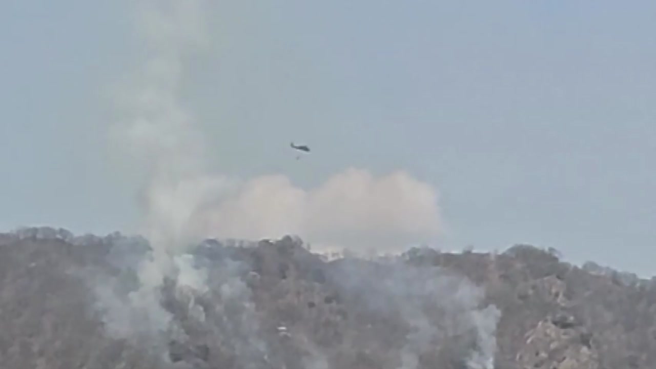 경기 포천시 주한미군 영평사격장 불...산불로 번져