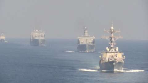 미군 소해함 집결…'해협 봉쇄·기뢰 제거' 이중고