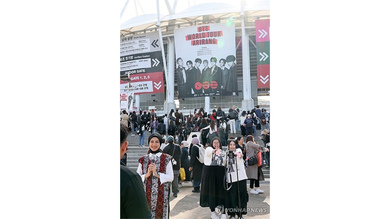 BTS 고양 공연 실황, 멕시코서 '돌풍'...미국 매출도 제쳤다