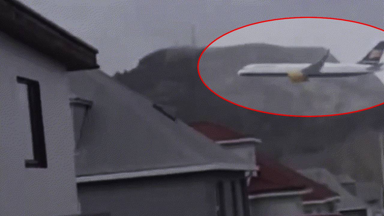 비정상적 저공비행에 주민 '화들짝'...항공사 측 사과