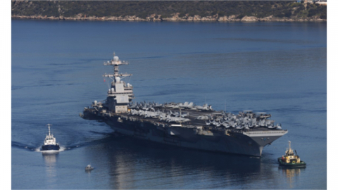 미 최신 항모 '제럴드 포드', 베트남전 이후 최장 작전 기록