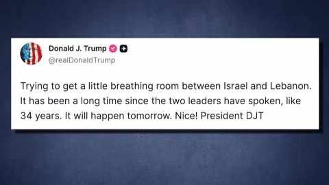 트럼프 "내일 이스라엘-레바논 정상회담"…레바논 측 부인