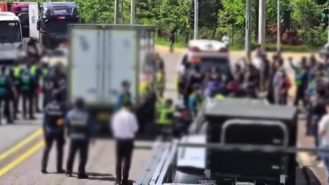 차량 막던 화물연대 조합원 사망…경찰, 구속영장 검토