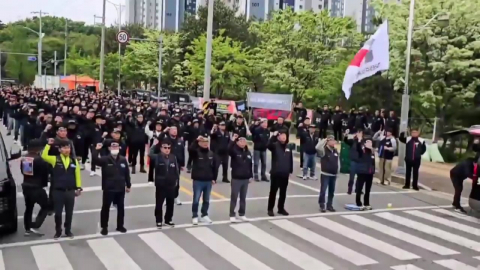 '살인 혐의' 운전자 영장…물류센터 일주일째 집회