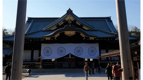 야스쿠니 신사서 '독도는 우리 땅' 현수막...한국인 체포