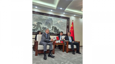 노재헌 주중대사, 공청단 방문..."한중 청년 교류 확대하자"