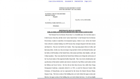 "백악관 연회장 허용해야"…트럼프, 법원 제출 문서 공개