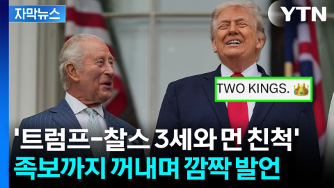 [자막뉴스] "버킹엄 궁전에서 살고 싶었다"...뜻밖의 혈통 주장한 트럼프