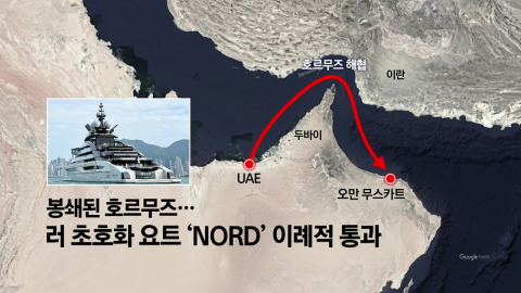 막힌 호르무즈 뚫은 초호화 요트…푸틴 측근은 예외? [앵커리포트]