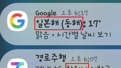 구글, 국내 서비스서 '동해'보다 '일본해' 우선 표기…"강력 조치해야"