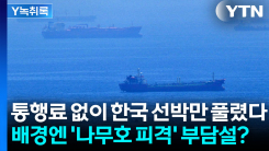 통행료 없이 한국 선박 풀어준 이란...배경엔 '외교 부담'?  [Y...