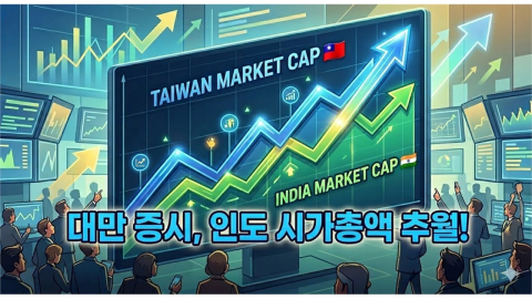 "TSMC가 다 했다"...타이완 증시, 인도 제치고 세계 5위 등극
