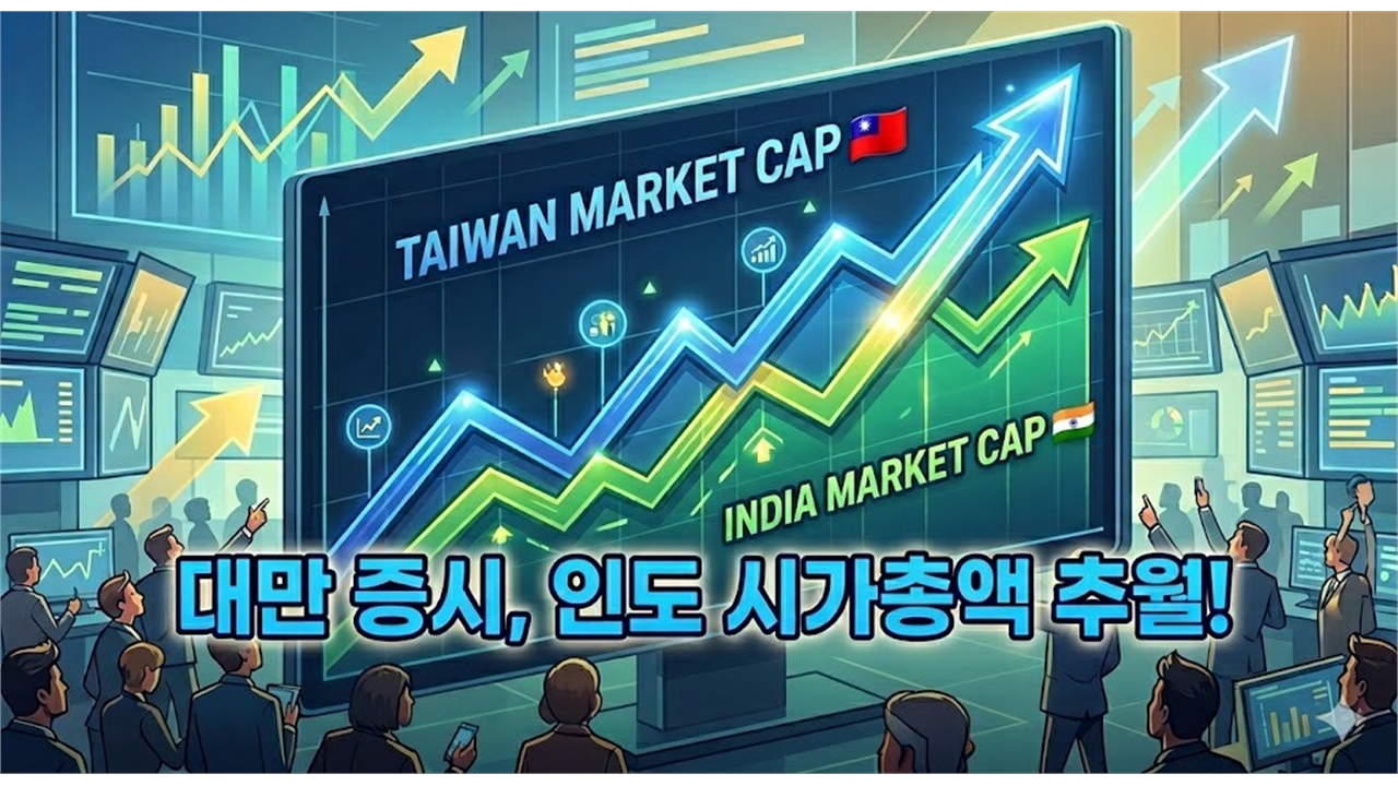 "TSMC가 다 했다"...타이완 증시, 인도 제치고 세계 5위 등극