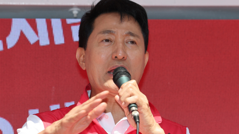 [속보] 오세훈 "선거운동 중단…서소문 붕괴현장 가겠다"