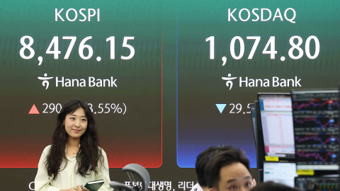 코스피 8,476 또 사상 최고...삼성전자·우선주 시총 2천조 돌파