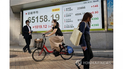 닛케이 종가 사상 최고치 경신...66,000대 첫 마감