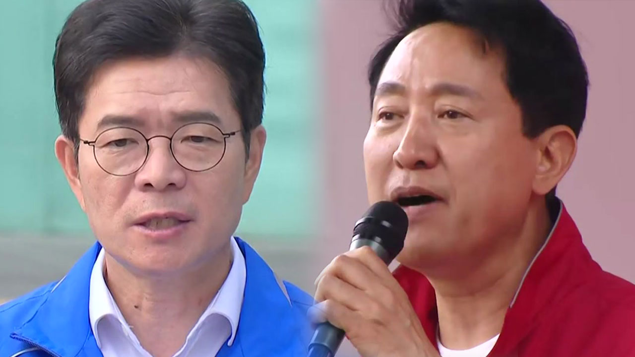 "오세훈 디스카운트" vs "함량 미달 정원오"...서울 선거 막판 총력전