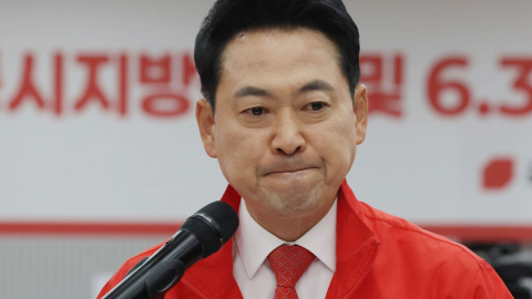 장동혁, 중앙선관위 항의 방문..."투표용지 부족은 선거 무효 사유"