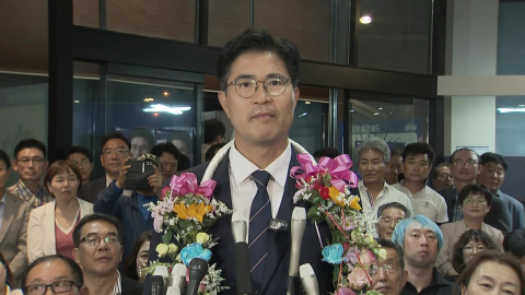 [현장영상+] 이원택 "도민 염원 강렬해 집권여당 후보 택하지 않았나"
