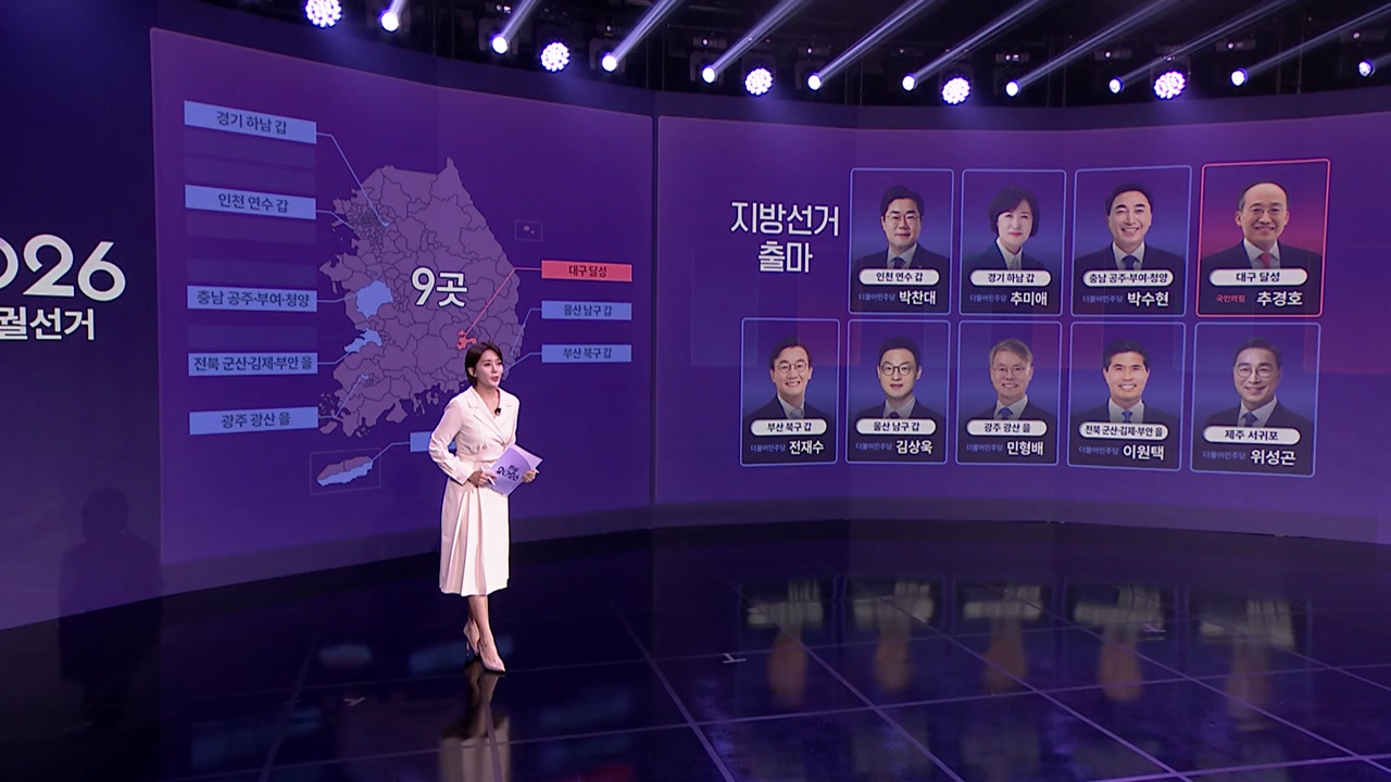 국회의원 재보궐 판세 한눈에...실시간 개표율
